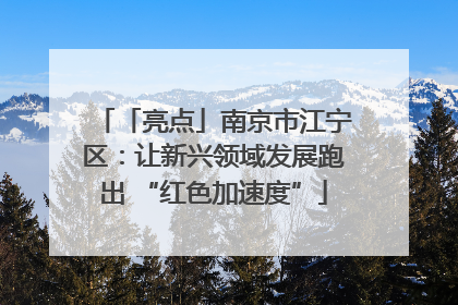 「亮点」南京市江宁区：让新兴领域发展跑出 “红色加速度”