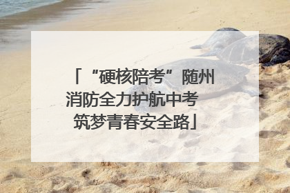 “硬核陪考”随州消防全力护航中考 筑梦青春安全路