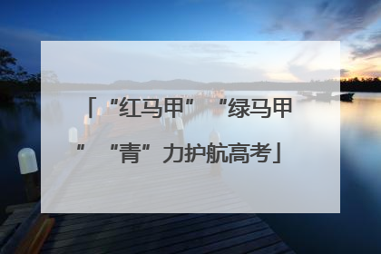“红马甲”“绿马甲”“青”力护航高考