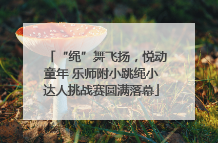 “绳”舞飞扬，悦动童年 乐师附小跳绳小达人挑战赛圆满落幕