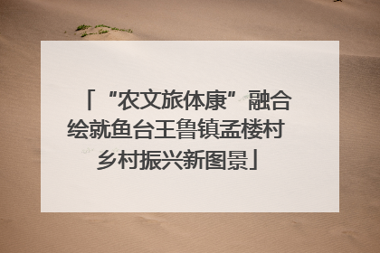 “农文旅体康”融合绘就鱼台王鲁镇孟楼村乡村振兴新图景