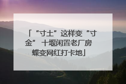 “寸土”这样变“寸金” 十堰闲置老厂房蝶变网红打卡地