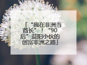 “我在非洲当酋长”！“90后”益阳小伙的创富非洲之路