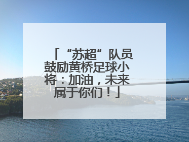 “苏超”队员鼓励黄桥足球小将：加油，未来属于你们！