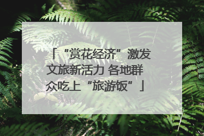 “赏花经济”激发文旅新活力 各地群众吃上“旅游饭”
