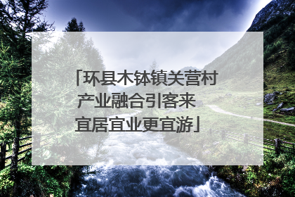 环县木钵镇关营村 产业融合引客来 宜居宜业更宜游