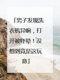 男子发现洗衣机异响，打开被吓晕！没想到竟是这玩意