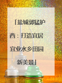 盐城郭猛护西：打造宜居宜业水乡田园新美景