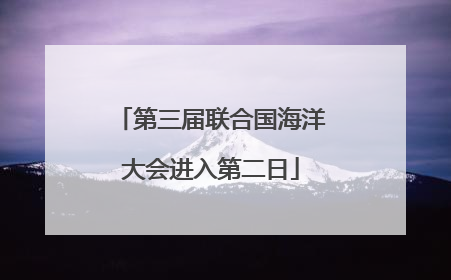 第三届联合国海洋大会进入第二日