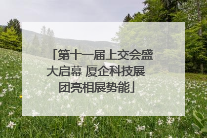 第十一届上交会盛大启幕 厦企科技展团亮相展势能