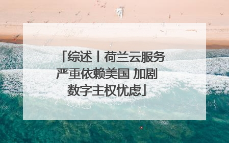 综述丨荷兰云服务严重依赖美国 加剧数字主权忧虑