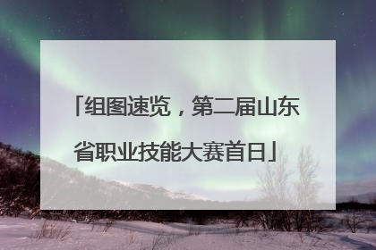 组图速览，第二届山东省职业技能大赛首日