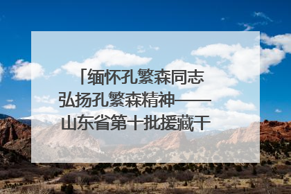 缅怀孔繁森同志 弘扬孔繁森精神——山东省第十批援藏干部人才清明节前到岗巴县开展党性教育