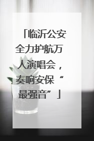 临沂公安全力护航万人演唱会，奏响安保“最强音”
