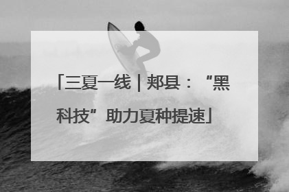 三夏一线｜郏县：“黑科技”助力夏种提速
