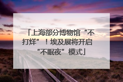 上海部分博物馆“不打烊”！埃及展将开启“不眠夜”模式