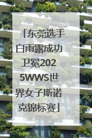 东莞选手白雨露成功卫冕2025WWS世界女子斯诺克锦标赛