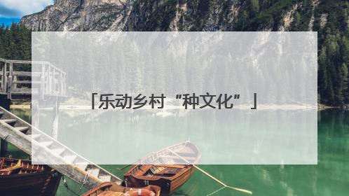 乐动乡村“种文化”