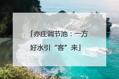 亦庄调节池：一方好水引“客”来