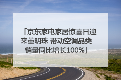 京东家电家居惊喜日迎来董明珠 带动空调品类销量同比增长100%