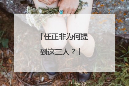 任正非为何提到这三人？