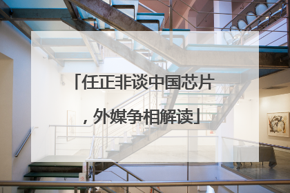 任正非谈中国芯片，外媒争相解读