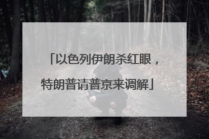 以色列伊朗杀红眼，特朗普请普京来调解