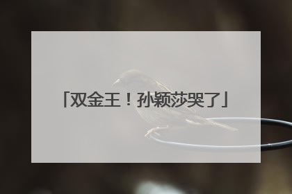 双金王！孙颖莎哭了