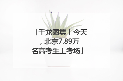 千龙图集丨今天，北京7.89万名高考生上考场