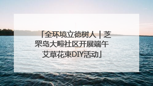 全环境立德树人｜芝罘岛大疃社区开展端午艾草花束DIY活动
