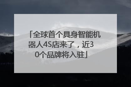 全球首个具身智能机器人4S店来了，近30个品牌将入驻