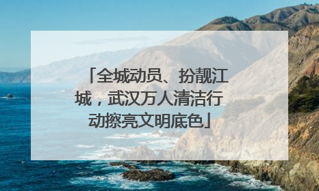 全城动员、扮靓江城，武汉万人清洁行动擦亮文明底色