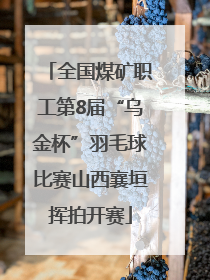 全国煤矿职工第8届“乌金杯”羽毛球比赛山西襄垣挥拍开赛