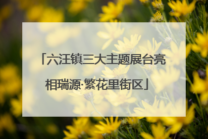 六汪镇三大主题展台亮相瑞源·繁花里街区