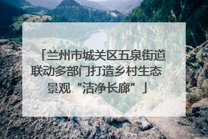 兰州市城关区五泉街道联动多部门打造乡村生态景观“洁净长廊”