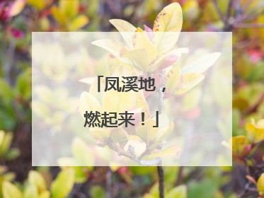 凤溪地，燃起来！