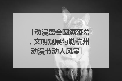 动漫盛会圆满落幕，文明观展勾勒杭州动漫节动人风景