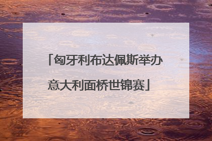 匈牙利布达佩斯举办意大利面桥世锦赛