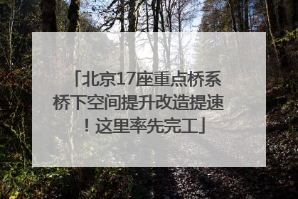 北京17座重点桥系桥下空间提升改造提速！这里率先完工