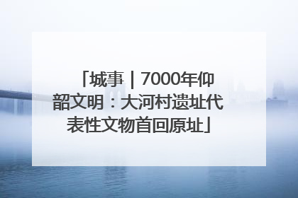 城事｜7000年仰韶文明：大河村遗址代表性文物首回原址