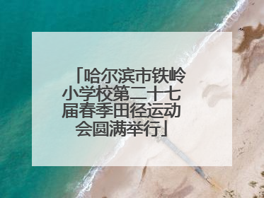 哈尔滨市铁岭小学校第二十七届春季田径运动会圆满举行