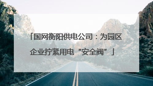 国网衡阳供电公司：为园区企业拧紧用电“安全阀”