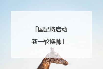 国足将启动新一轮换帅