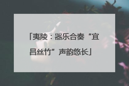 夷陵：器乐合奏“宜昌丝竹”声韵悠长