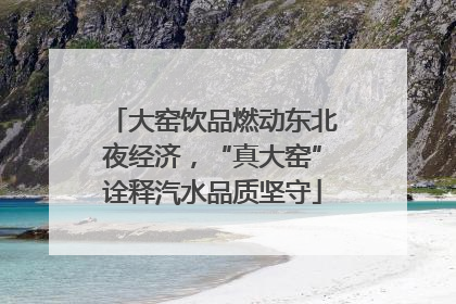 大窑饮品燃动东北夜经济，“真大窑”诠释汽水品质坚守