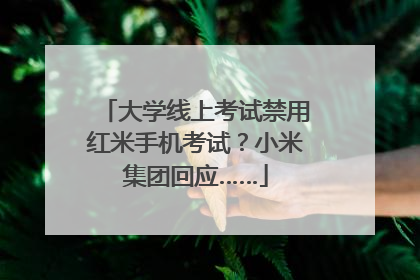 大学线上考试禁用红米手机考试？小米集团回应……