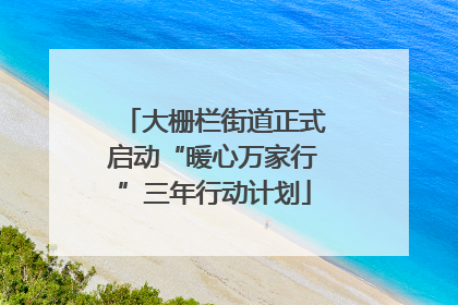 大栅栏街道正式启动“暖心万家行”三年行动计划