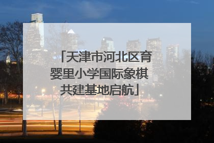 天津市河北区育婴里小学国际象棋共建基地启航