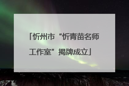 忻州市“忻青苗名师工作室”揭牌成立
