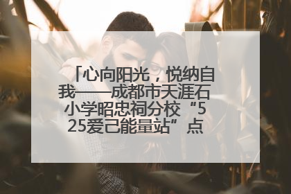 心向阳光，悦纳自我——成都市天涯石小学昭忠祠分校“525爱己能量站”点亮孩子心灵之旅